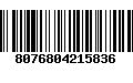 Código de Barras 8076804215836