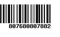 Código de Barras 807680807882