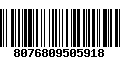 Código de Barras 8076809505918