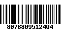 Código de Barras 8076809512404