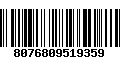 Código de Barras 8076809519359