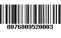 Código de Barras 8076809520003