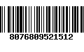 Código de Barras 8076809521512