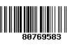 Código de Barras 80769583