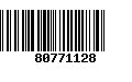 Código de Barras 80771128