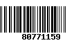 Código de Barras 80771159