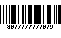 Código de Barras 8077777777079