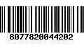 Código de Barras 8077820044202