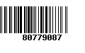 Código de Barras 80779087