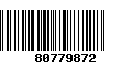 Código de Barras 80779872