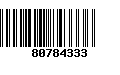 Código de Barras 80784333