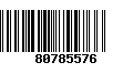 Código de Barras 80785576