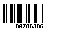 Código de Barras 80786306