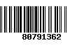 Código de Barras 80791362