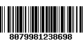 Código de Barras 8079981238698