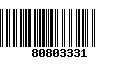 Código de Barras 80803331