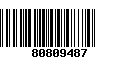 Código de Barras 80809487