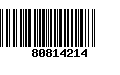 Código de Barras 80814214