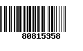 Código de Barras 80815358