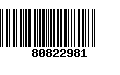 Código de Barras 80822981