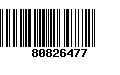 Código de Barras 80826477