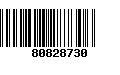 Código de Barras 80828730