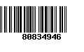 Código de Barras 80834946