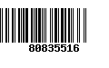 Código de Barras 80835516