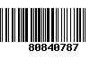 Código de Barras 80840787