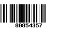 Código de Barras 80854357