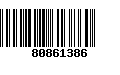 Código de Barras 80861386