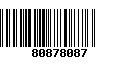 Código de Barras 80878087