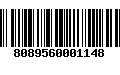 Código de Barras 8089560001148