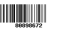 Código de Barras 80898672