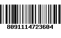 Código de Barras 8091114723604