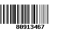 Código de Barras 80913467