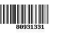 Código de Barras 80931331