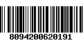 Código de Barras 8094200620191