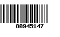 Código de Barras 80945147