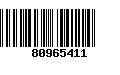 Código de Barras 80965411