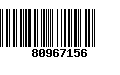 Código de Barras 80967156