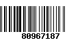 Código de Barras 80967187