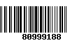 Código de Barras 80999188