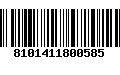 Código de Barras 8101411800585