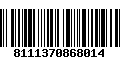 Código de Barras 8111370868014