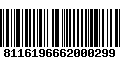 Código de Barras 8116196662000299