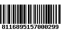 Código de Barras 8116895157000299