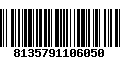 Código de Barras 8135791106050