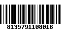Código de Barras 8135791108016