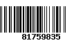 Código de Barras 81759835